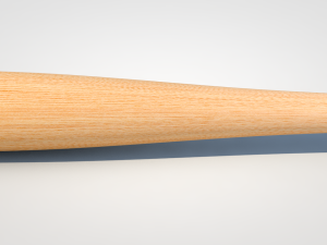 wooden baseball bat Modelo 3D