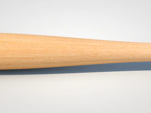 wooden baseball bat 3D Model