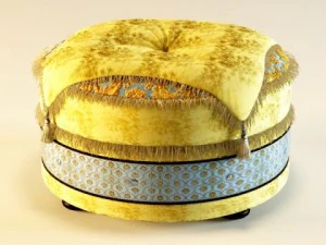 埃斯特利奥坐垫凳 3D 模型