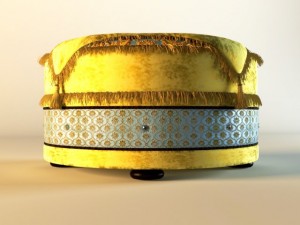 pouf estelio Modello 3D