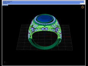 garnet man ring 3D Print Model