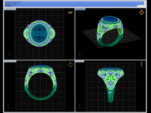 garnet man ring 3D Print Model