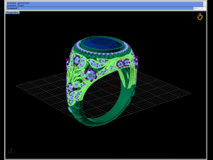 garnet man ring 3D प्रिंट मॉडल