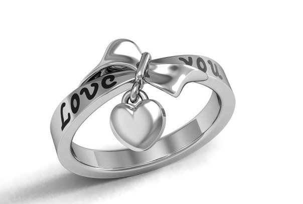 love ring 3Dプリントモデル .c4d .max .obj .3ds .fbx .stl .blend 