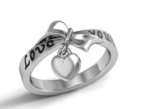 anel de amor Modelo de Impressão 3D