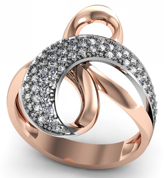 moon ring 3D प्रिंट मॉडल .c4d .max .obj .3ds .fbx .stl .blend 