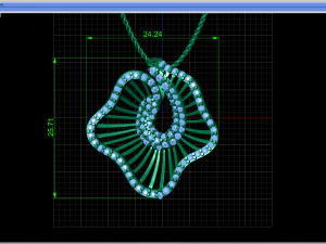 butterfly pendant 3D Print Model