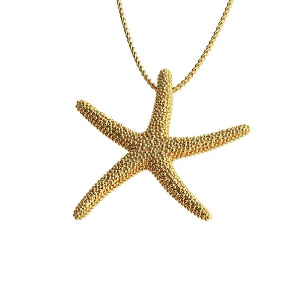 starfish 3D Print Model .c4d .max .obj .3ds .fbx .stl .blend 