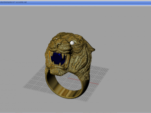 carrera lion ring 3D-printmodel