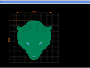 카레라 사자 반지 3D 프린트 모델