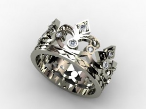 crown ring 3D Print Model