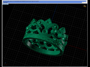 crown ring 3D Print Model