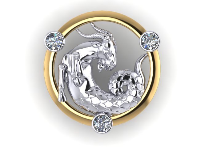 capricorn Modelo de Impressão 3D .c4d .max .obj .3ds .fbx .stl .blend 