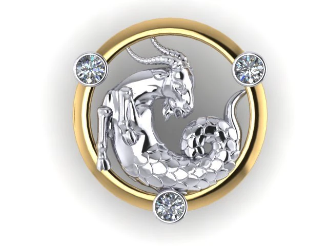 Capricórnio Modelo de Impressão 3D .c4d .max .obj .3ds .fbx .stl .blend