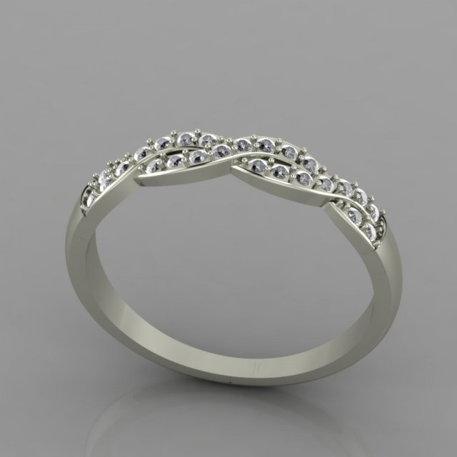 pigtail ring 3Dプリントモデル .c4d .max .obj .3ds .fbx .stl .blend 