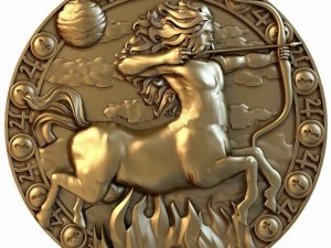 sagittarius pendant 3D Print Model