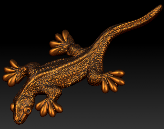 lizard 3D Print Model .c4d .max .obj .3ds .fbx .lwo .lw .lws