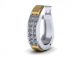 hoop earring 3D Print Model