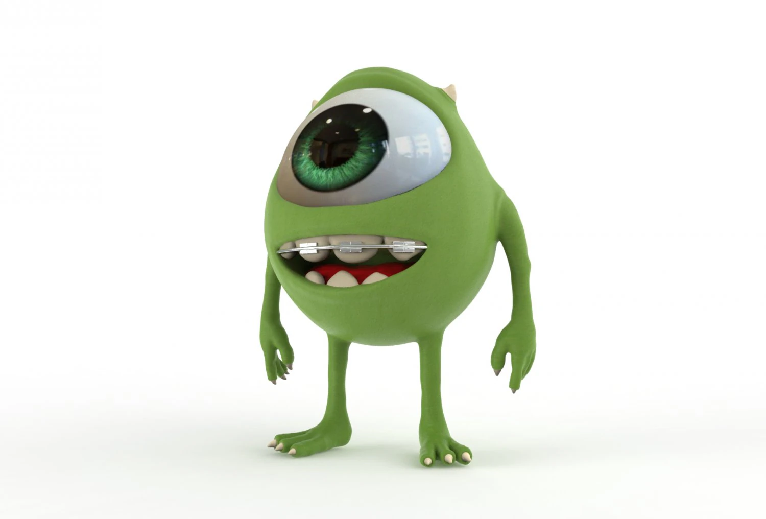 mike wazowski 3D Model .c4d .max .obj .3ds .fbx .stl .blend 