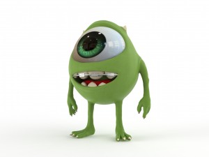 mike wazowski Modelo 3D