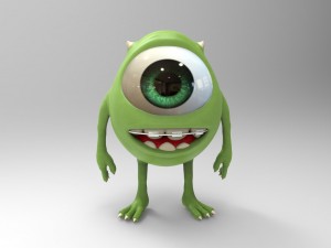 mike wazowski 3D 모델