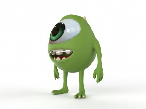 mike wazowski 3D 모델