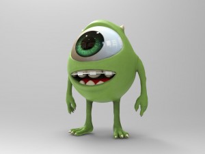 mike wazowski 3D 모델