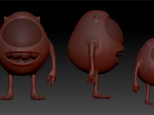 mike wazowski 3D 모델