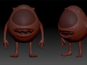 mike wazowski 3D 모델