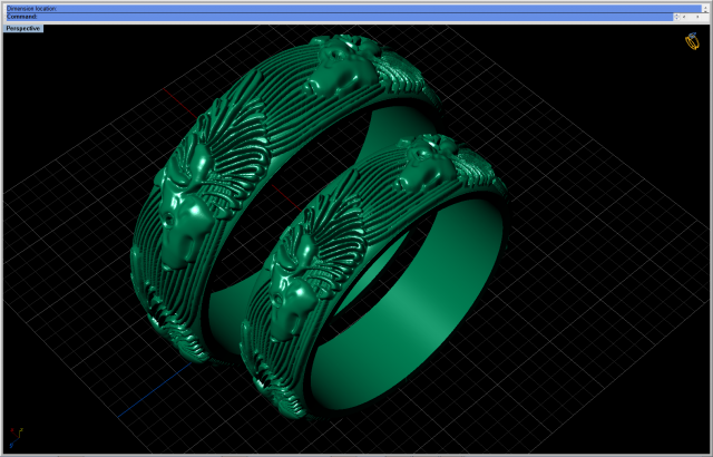 Download wolf ring 3D Model
