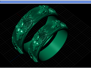 wolf ring Modelo de Impressão 3D