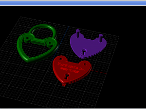 lock pendant Modello di stampa 3D