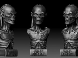 crypt keeper bust 3D Print Model