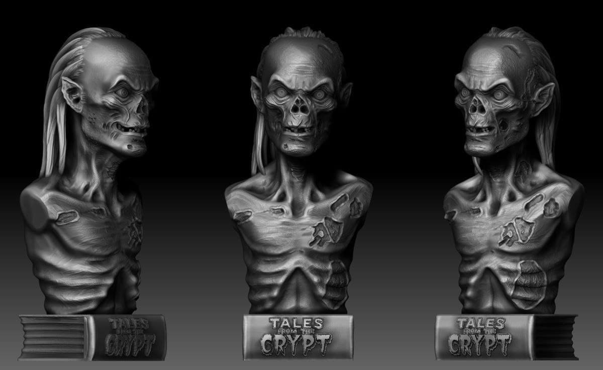 Crypt Keeper Bust Model 3D. 