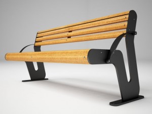bench for park or garden 3D Model