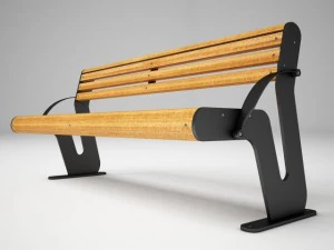 bench for park or garden 3D Model