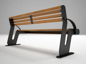 bench for park or garden 3D Model