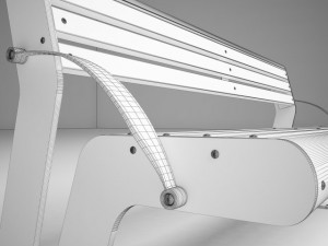 bench for park or garden 3D Model