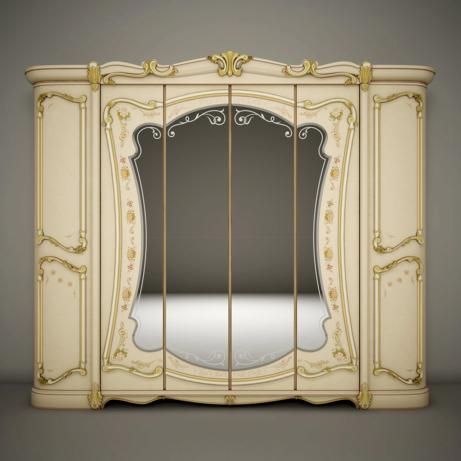 wardrobe for bedroom 3D Model .c4d .max .obj .3ds .fbx .stl .blend