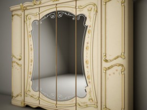wardrobe for bedroom 3D Модель