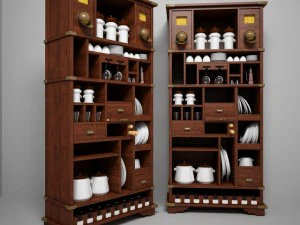 रसोई के लिए अलमारी 3D मॉडल