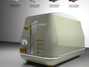 torradeira &iacute;cone vintage Modelo 3D