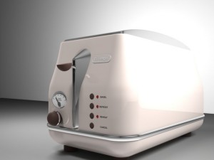 toaster icona vintage 3D मॉडल