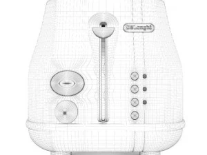 toaster icona vintage 3D Model
