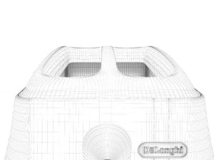 toaster icona vintage 3D Model
