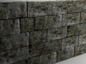 natural stone wall 3D Model