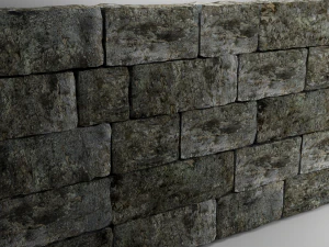 natural stone wall 3D Model