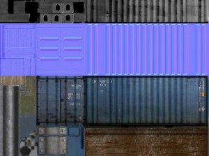 cargo asset set Model 3D