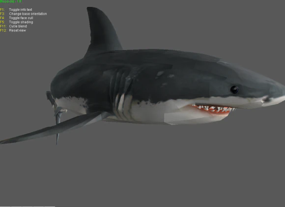 tiburon objfbx 3D Model .c4d .max .obj .3ds .fbx .stl .blend