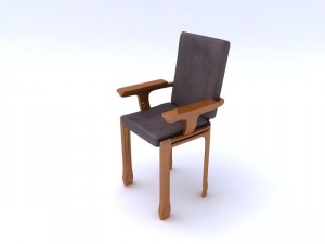 chair leather 3D 모델